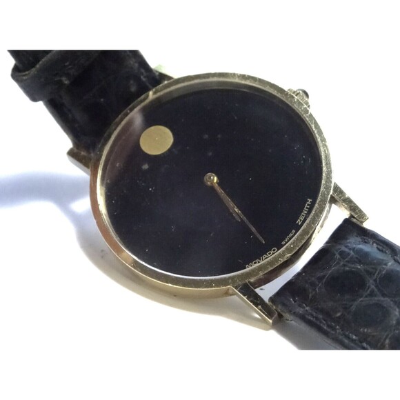 Mod 1977 Zenith Movado Museum Watch 14k Solid Gold 17J Spiderwebs Cal 30.5 main image 11
